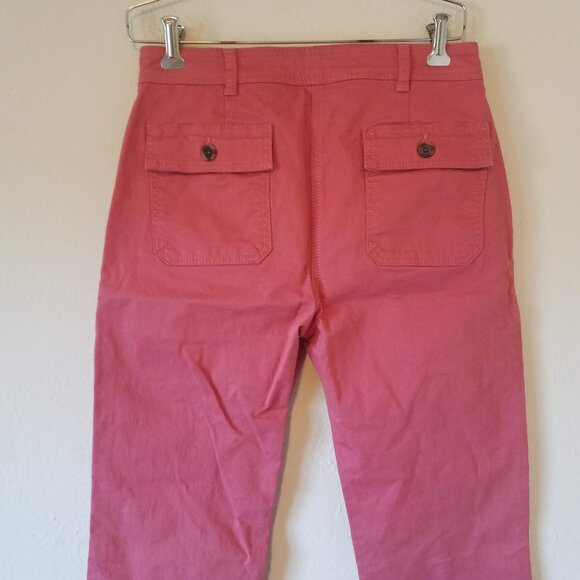 Boden Pants Women's 8P Petite Abingdon Trousers Dusty Red T0727 Cotton Elastane - Picture 9 of 11